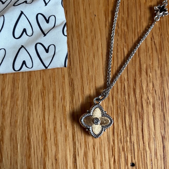 Brighton silver chain clover black or gold - Picture 1 of 5